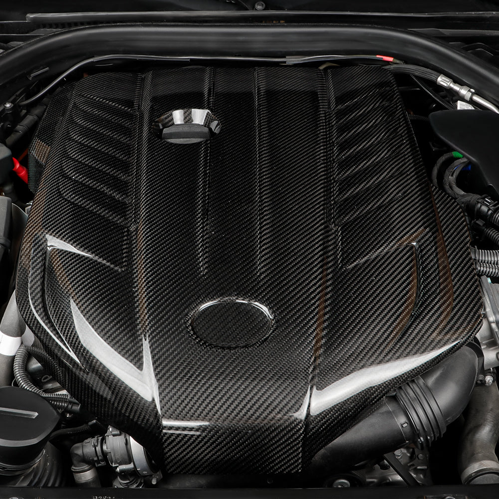 Dry Carbon Fiber Engine Hood Cover Replacement Fit For Toyota Supra A90 MK5