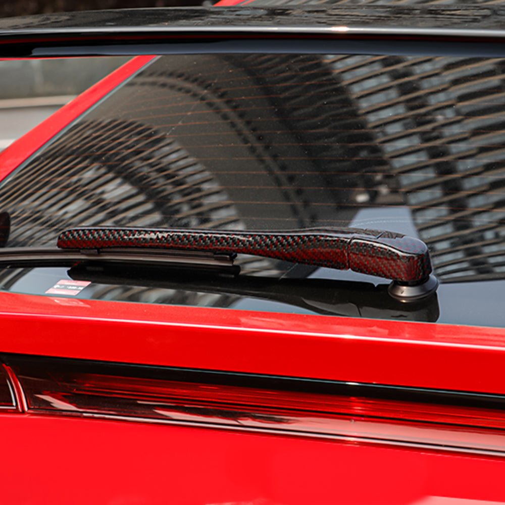 Dry Carbon Fiber Rear Windshield Wiper Cover For Honda 11th Gen Civic Type R FL5