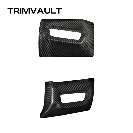 Dry Carbon Fiber Headlight Power Switch Panel Cover For GR Supra A90 MK5(LHD)