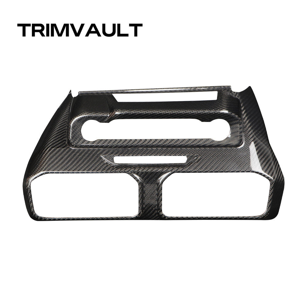 1pcs Dry Carbon Fiber A/C Vent Panel Cover Fit For Ford Mustang S650 2024+