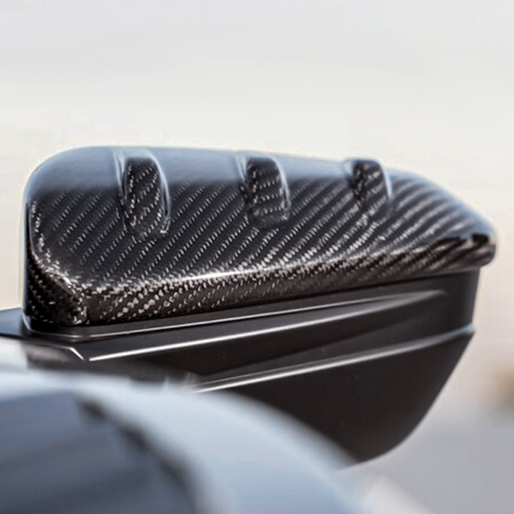 2pcs Carbon Fiber Rearview Mirror Cover Caps for Honda 10th Civic Type R FK8