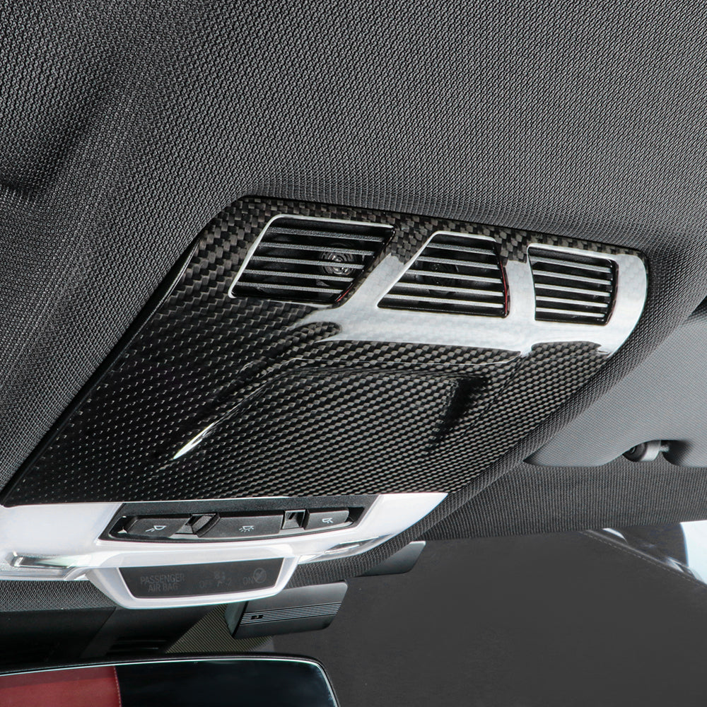 1pcs Dry Carbon Fiber Reading Light Trim Cover Fit For Supra A90 MK5 2021-2023