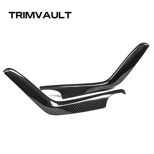 Real Carbon Fiber Gear Shift Side Panel Cover Trim For Honda Civic Type R FK8