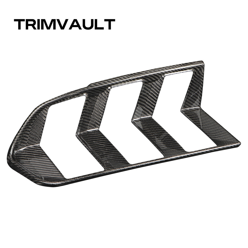 2pcs Dry Carbon Fiber Rear Tail Light Trim Fit For Ford Mustang S650 2024+