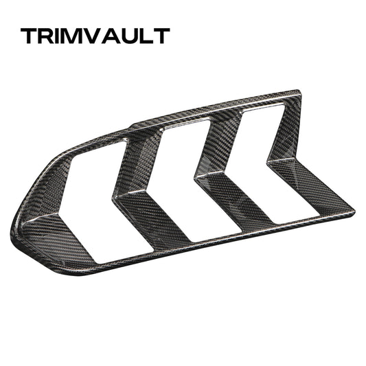 2pcs Dry Carbon Fiber Rear Tail Light Trim Fit For Ford Mustang S650 2024+