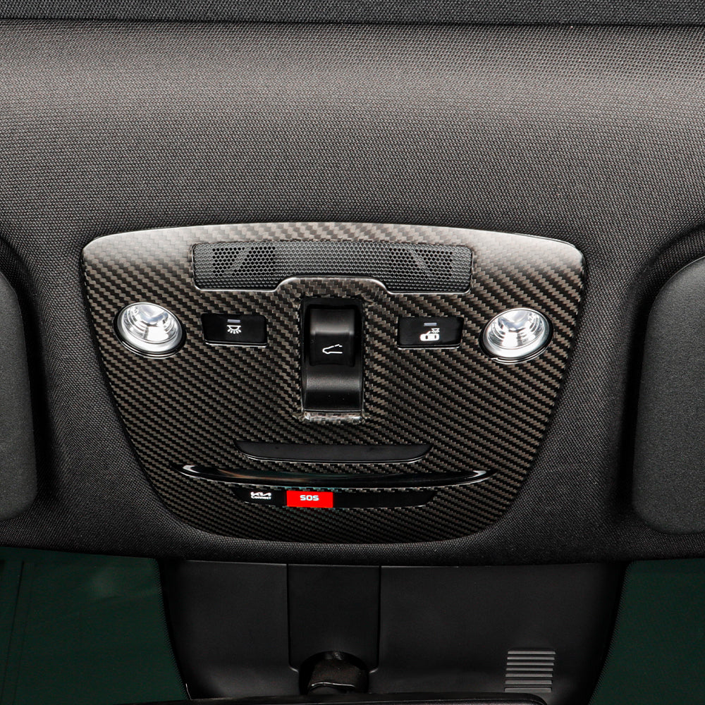 Real Carbon Fiber Rear Reading Light Panel Cover Trim For KIA EV6/GT/GT Line