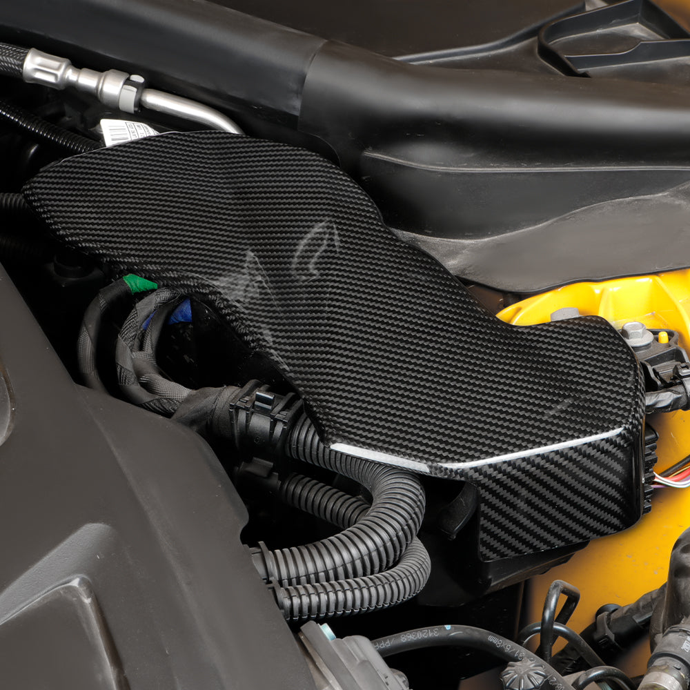 ry Carbon Fiber Engine Room Wire Protection Cover For Toyota Supra MK5 A90/A91
