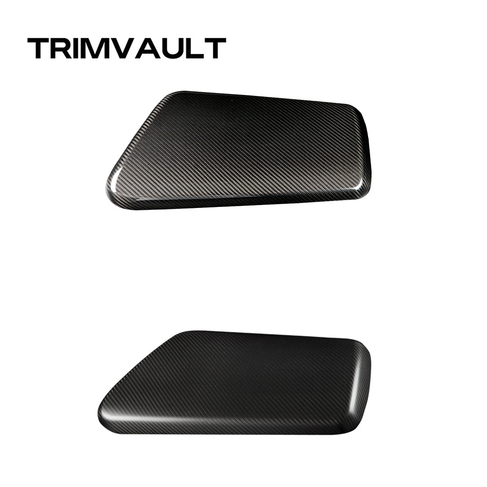 Real Carbon Fiber Central Console Armrest Panel Cover Fit for KIA EV6 2021-2024 Armrest Storage Box Mat