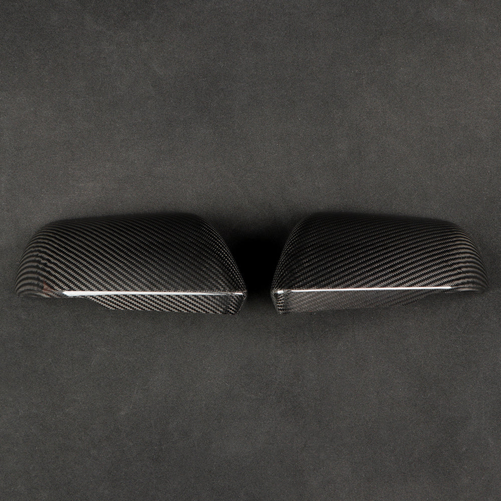 2pcs Real Carbon Fiber Side Rearview Mirror Cover Caps For Mustang S650 2024+