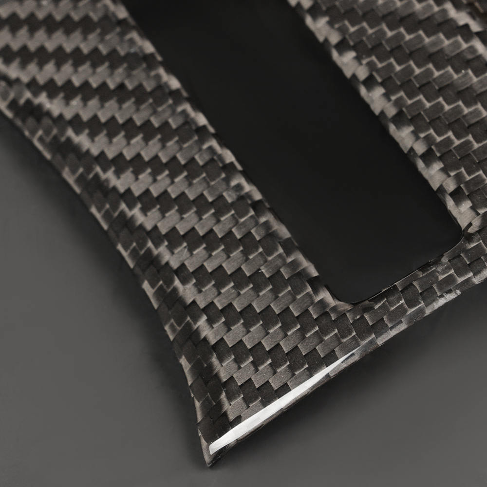Gloss Carbon Fiber Gear Shift Panel Trim Cover Fit For Honda Civic Type R FK8