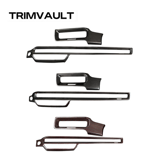 2pcs Gloss Carbon Fiber Dashboard Panel Trim Cover For Civic Type R FL5 (LHD)