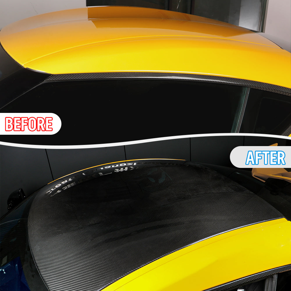 Dry Crabon Fiber Car Roof Cover Trim for 2020+ Toyota Supra A90 MK5