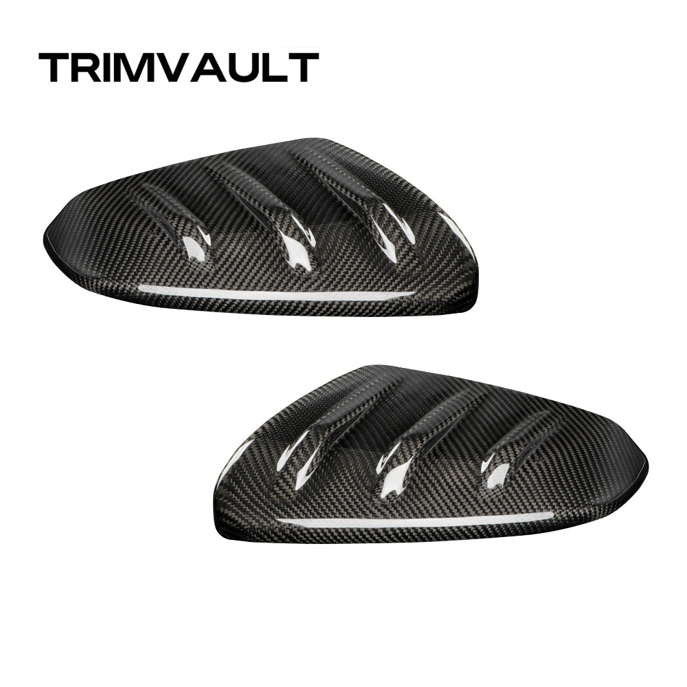 2pcs Carbon Fiber Rearview Mirror Cover Caps for Honda 10th Civic Type R FK8