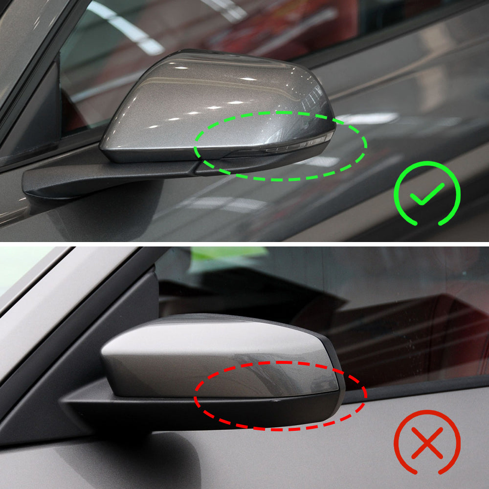 2pcs Real Carbon Fiber Side Rearview Mirror Cover Caps For Mustang S650 2024+
