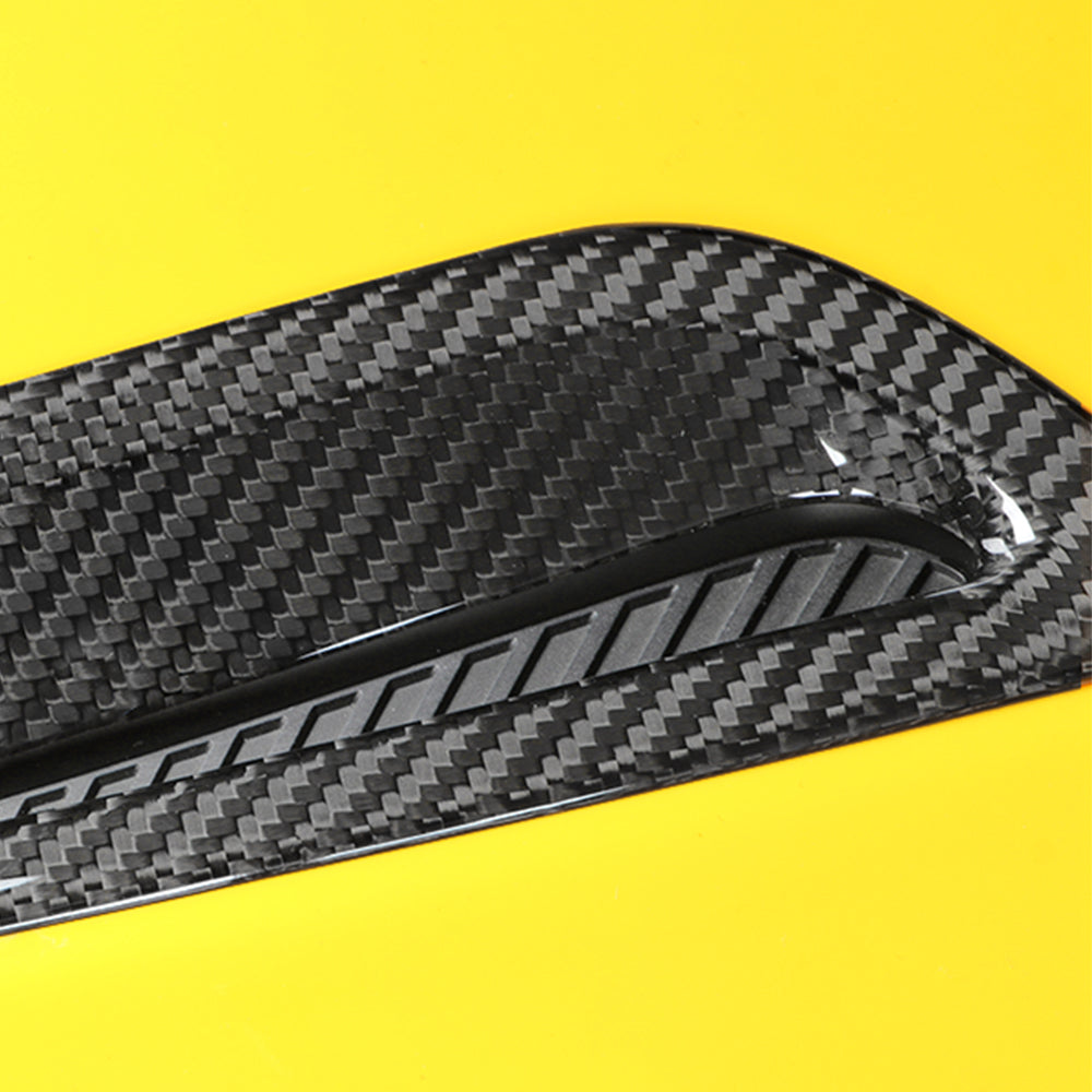 2pcs Real Carbon Fiber Hood Air Vent Trim Cover For Toyota Supra MK5 A90 2019+