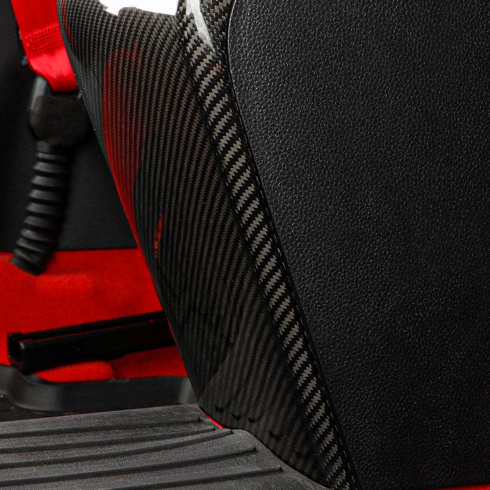 Carbon Fiber Armrest Rear Kick Protection Cover Trim For 11th Gen Type R FL5