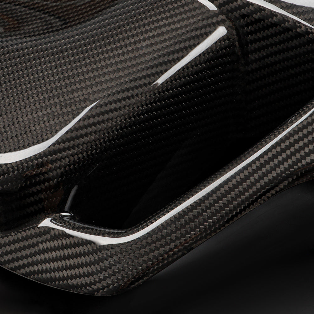 2pcs Carbon Fiber Car Seat Backrest Cover Trim Fit for Honda Civic Type R FK8