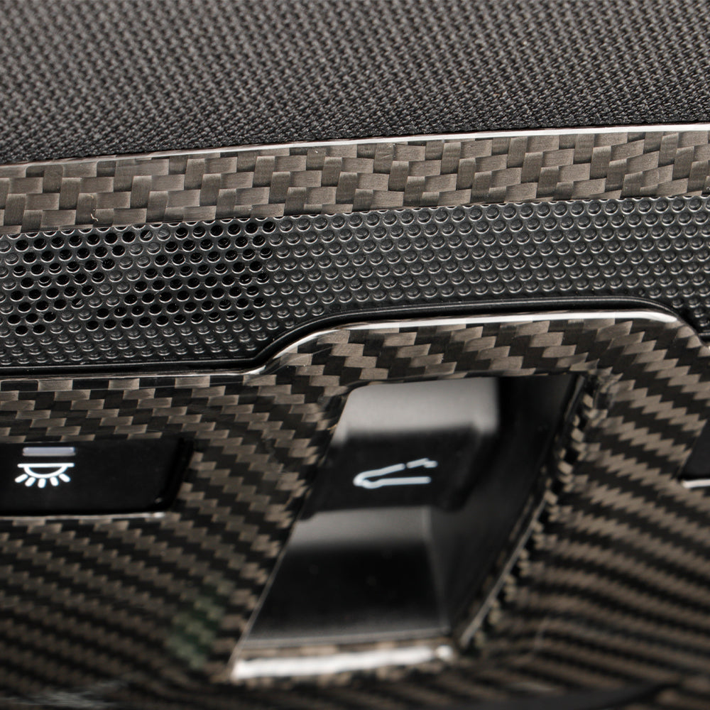 Real Carbon Fiber Rear Reading Light Panel Cover Trim For KIA EV6/GT/GT Line
