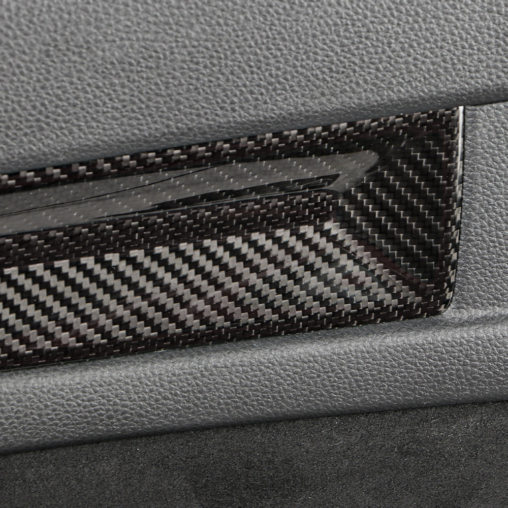 4pcs Real Carbon Fiber Inner Door Panel Stripes Trims For 11th Civic Type R FL5