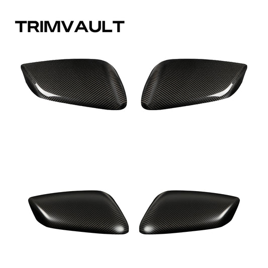 2pcs Carbon Fiber Side Rearview Mirror Cover For KIA EV6/GT/GT Line (2021-2024)