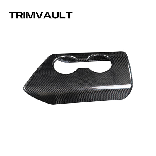 1pcs Dry Carbon Fiber Armrest Box Panel Trims for GR Supra A90 MK5 2019+(LHD)