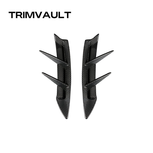 Dry Crabon Fiber Rear Bumper Diffuser Spoiler Rear Canards for Supra A90 MK5