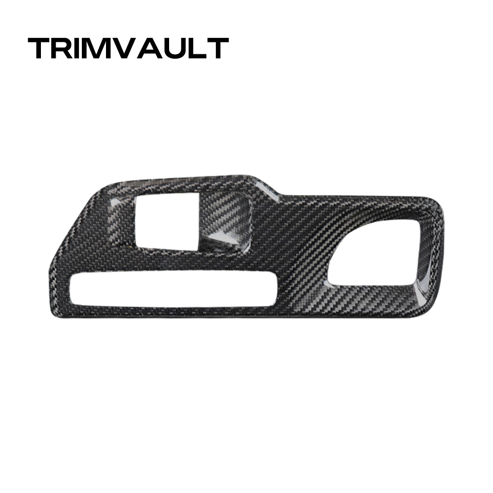 1pcs Real Carbon Fiber Gear Shift Panel Trim For GR Supra A90 MK5 2019+ (LHD)