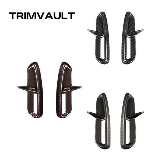 2pcs Carbon Fiber Rear Bumper Diffuser Spoiler for Honda Civic 11th Type R FL5