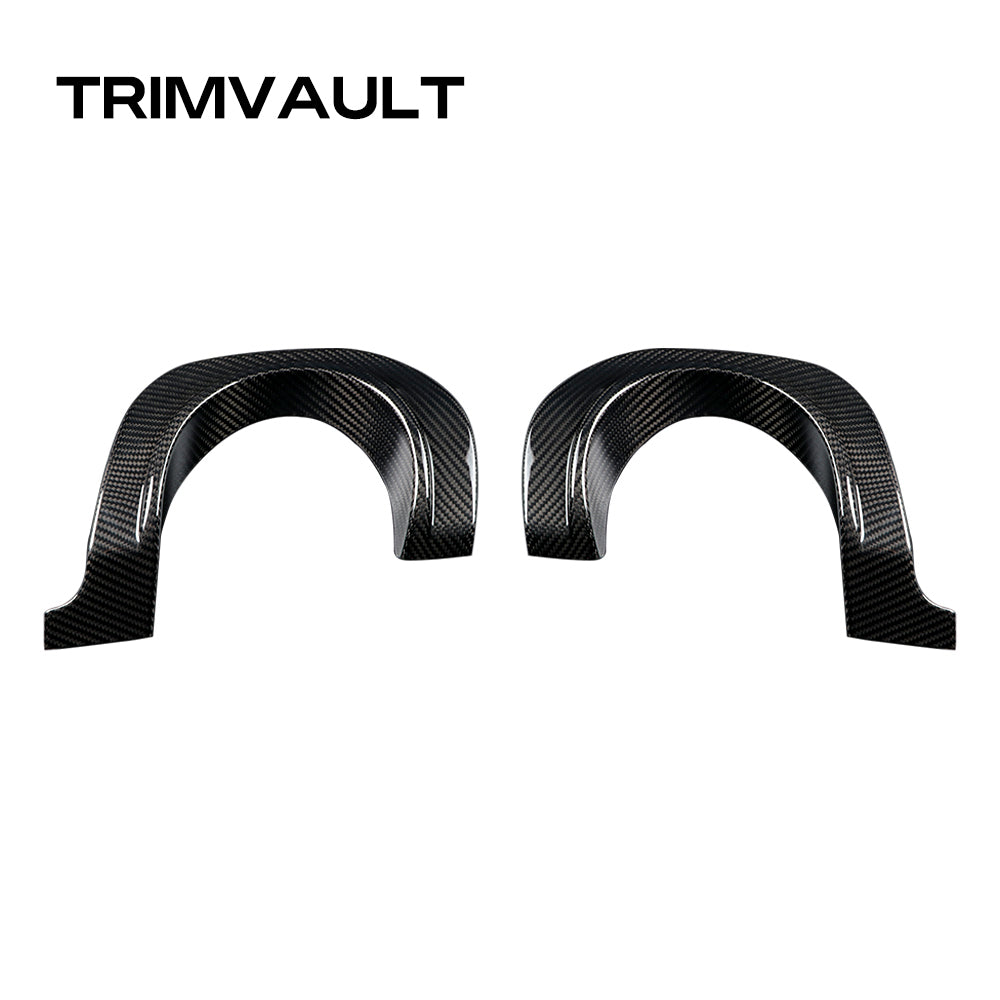 2pcs Dry Crabon Fiber Rear Exhaust Heat Shields Fit For Supra A90 MK5 2019+