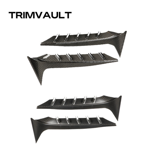2pcs Matte Carbon Fiber Side Fender Cover Trim For 11th Civic Type R FL5 2023+