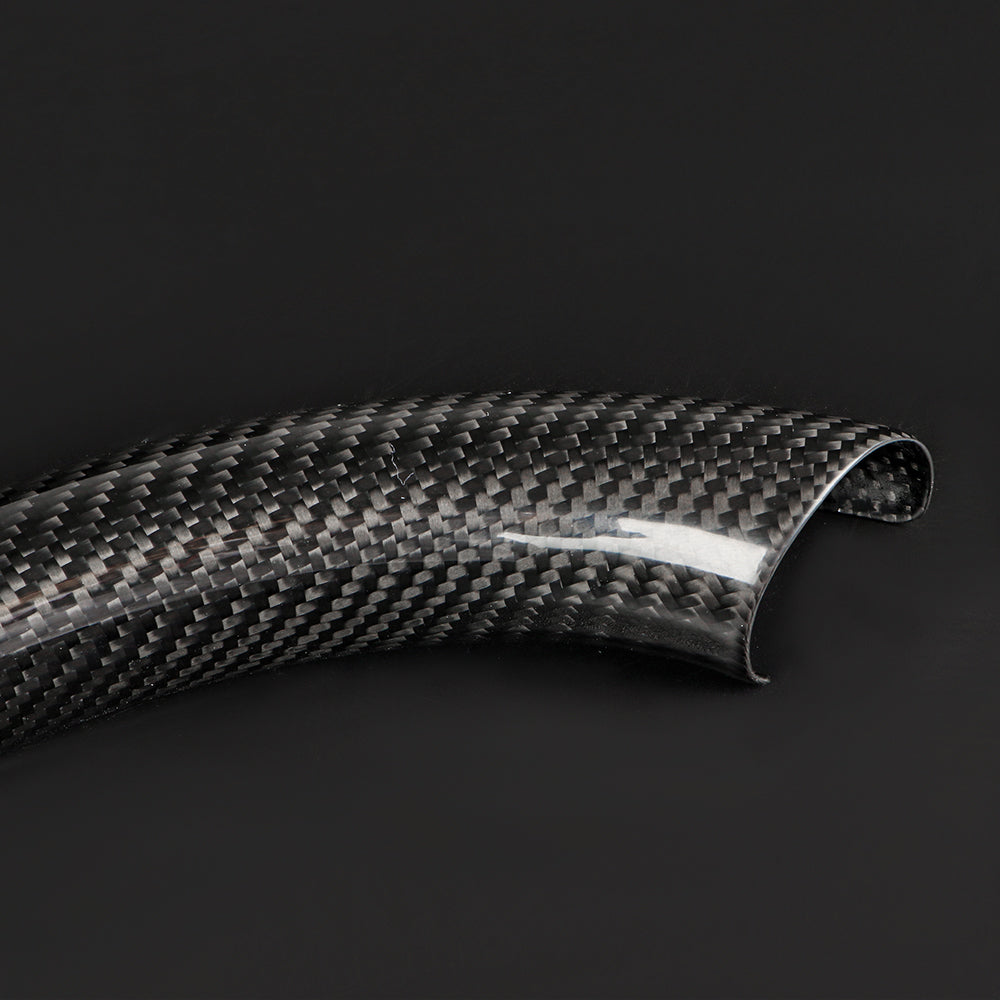 2PCS Real Carbon Fiber Car Steering Wheel Cover For Kia EV6 GT GT Line