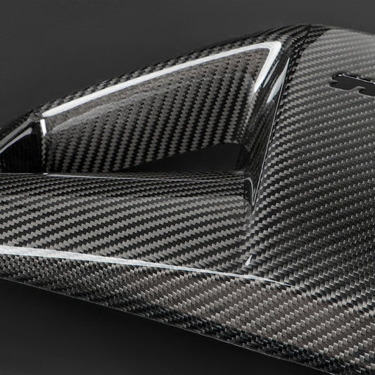 Dry Carbon Fiber Backseat Cover Seat Backrest Trim Fit for Civic Type R FL5