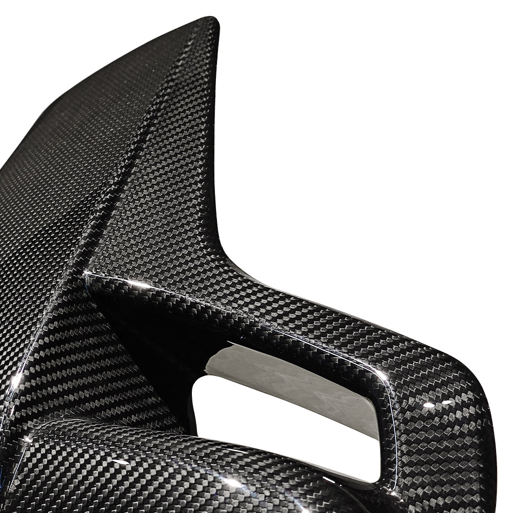 2pcs Carbon Fiber Car Seat Backrest Cover Trim Fit for Honda Civic Type R FK8