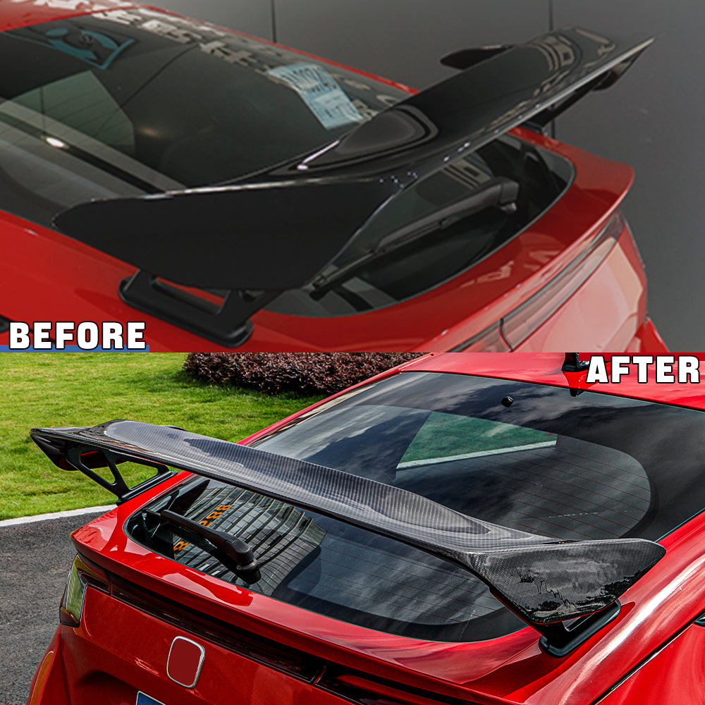 Carbon Fiber Spoiler Rear Wing Replacement Fit for 11th Gen Civic Type R FL5