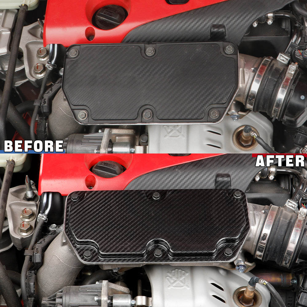 1pcs Real Carbon Fiber Turbo Air Intake Cover For 11th Civic Type R FL5 2023+
