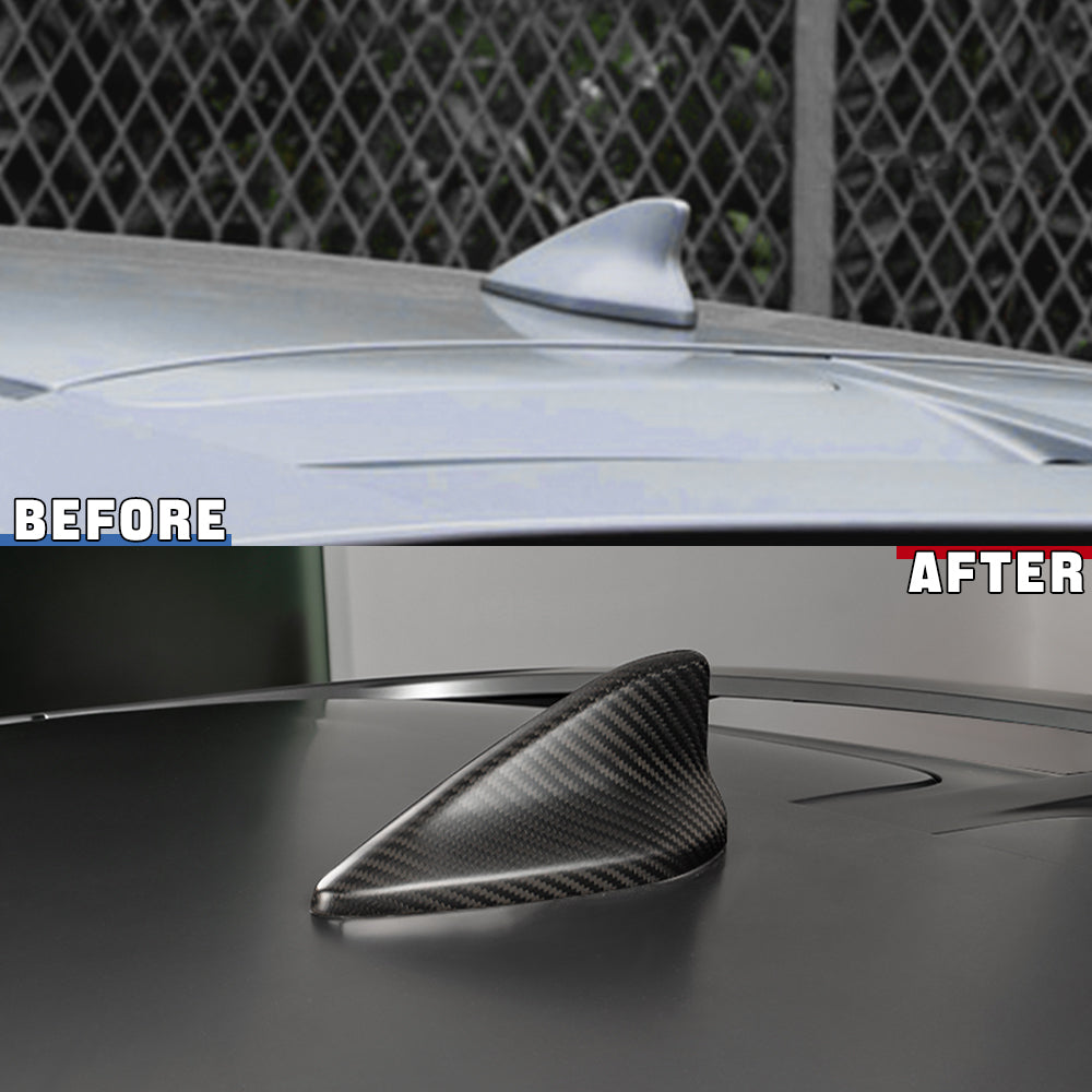 Dry Carbon Fiber Shark Fin Antenna Base Cover For KIA EV6/GT/GT Line (2022-2024)