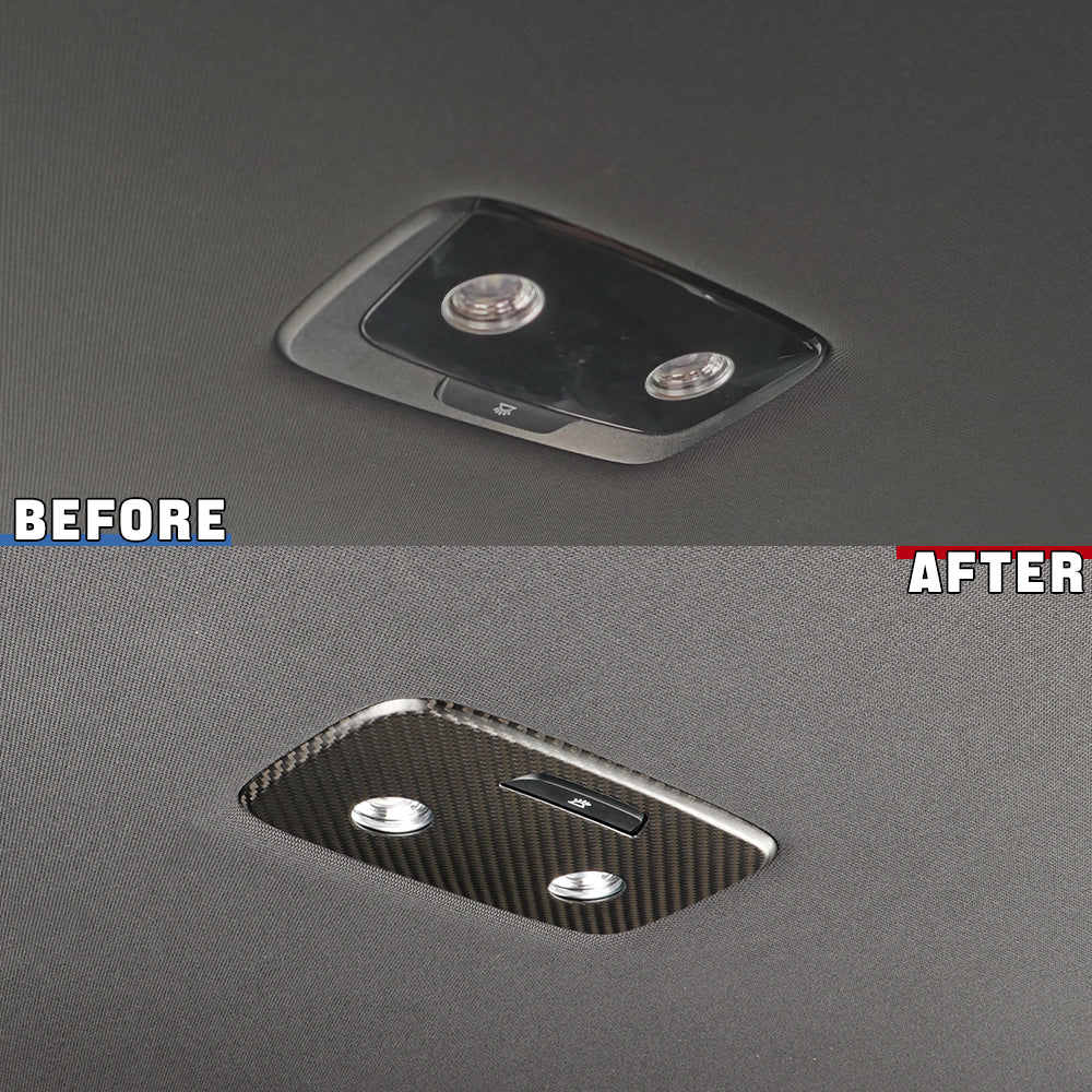 Real Carbon Fiber Rear Reading Light Panel Cover Trim For KIA EV6/GT/GT Line