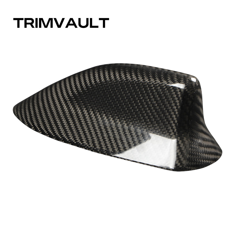 1pcs Gloss Carbon Fiber Shark Fin Antenna Cover For Toyota GR Corolla/GR Yaris