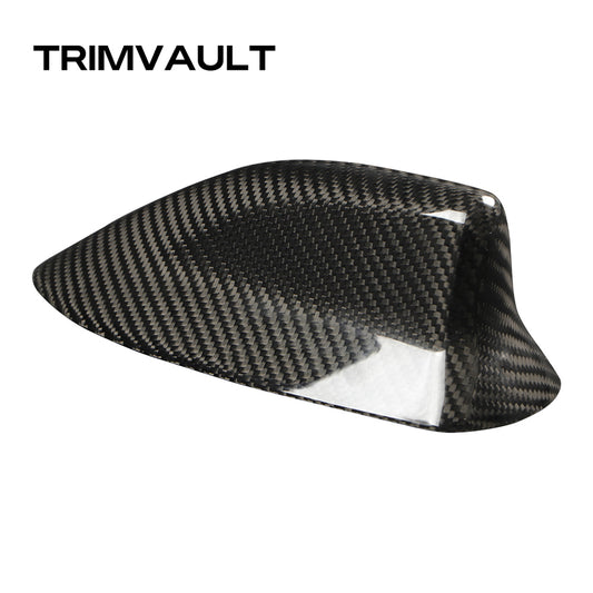 1pcs Gloss Carbon Fiber Shark Fin Antenna Cover For Toyota GR Corolla/GR Yaris